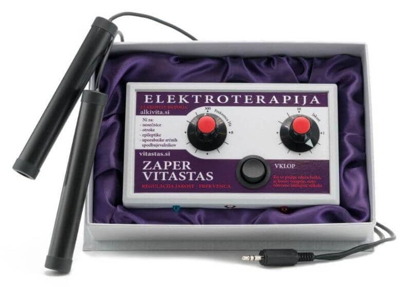 amritana Elektroterapija Zaper Vitastas z naravni bioelektričnimi impulzi posnema frekvence do 300Hz električnega skata